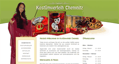 Desktop Screenshot of kostuemverleih-chemnitz.de