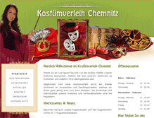Tablet Screenshot of kostuemverleih-chemnitz.de